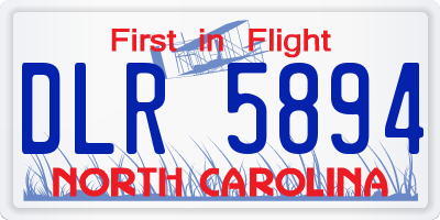 NC license plate DLR5894