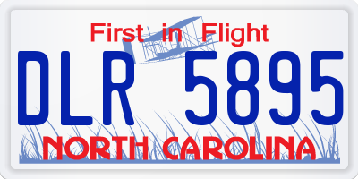 NC license plate DLR5895