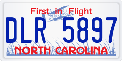 NC license plate DLR5897
