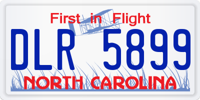 NC license plate DLR5899