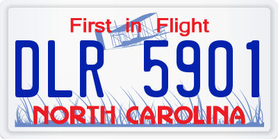 NC license plate DLR5901