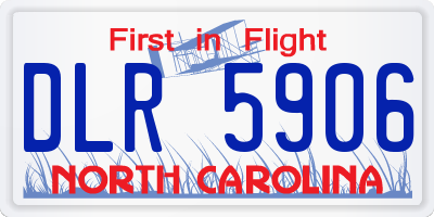 NC license plate DLR5906