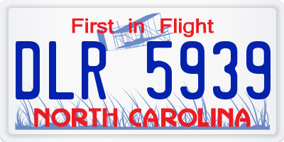 NC license plate DLR5939