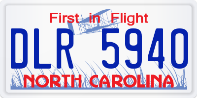 NC license plate DLR5940