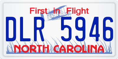 NC license plate DLR5946