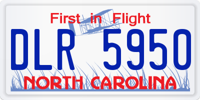 NC license plate DLR5950