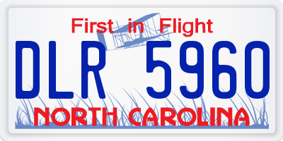 NC license plate DLR5960