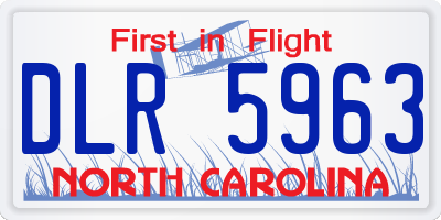 NC license plate DLR5963