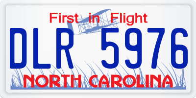 NC license plate DLR5976