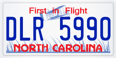 NC license plate DLR5990