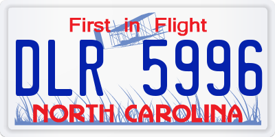 NC license plate DLR5996