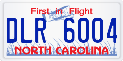 NC license plate DLR6004