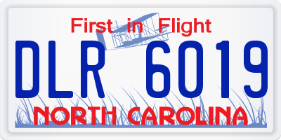 NC license plate DLR6019