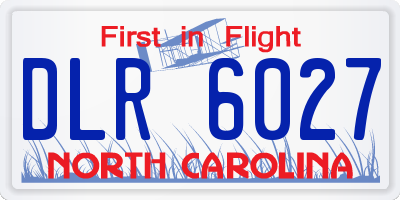 NC license plate DLR6027