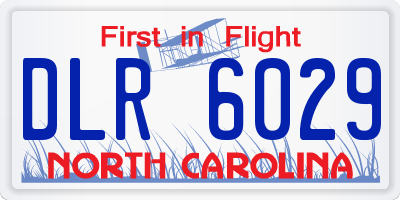 NC license plate DLR6029
