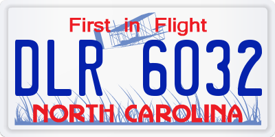 NC license plate DLR6032