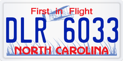 NC license plate DLR6033