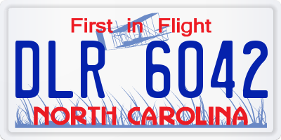 NC license plate DLR6042