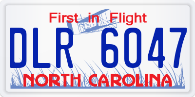 NC license plate DLR6047