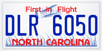 NC license plate DLR6050