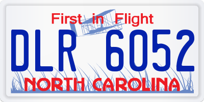 NC license plate DLR6052