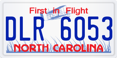NC license plate DLR6053