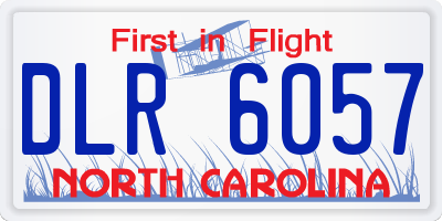 NC license plate DLR6057