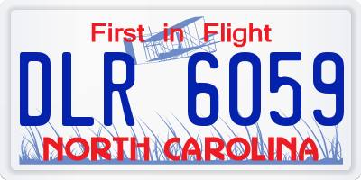 NC license plate DLR6059