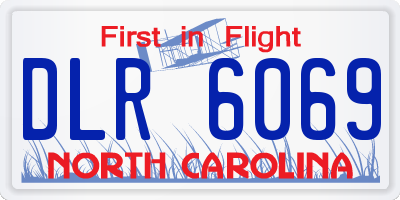 NC license plate DLR6069