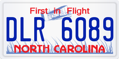 NC license plate DLR6089