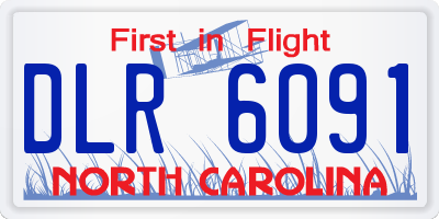 NC license plate DLR6091