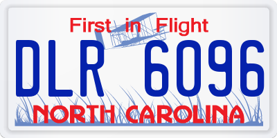 NC license plate DLR6096