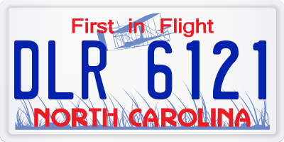 NC license plate DLR6121