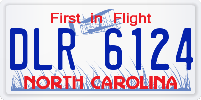 NC license plate DLR6124