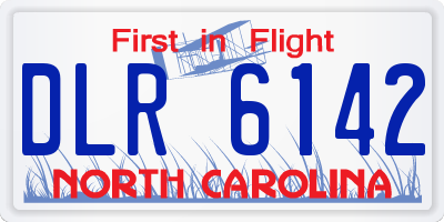 NC license plate DLR6142