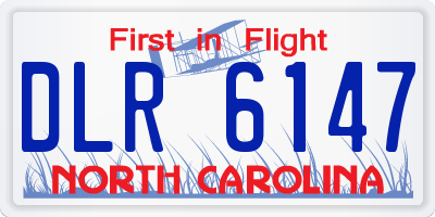 NC license plate DLR6147