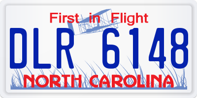 NC license plate DLR6148