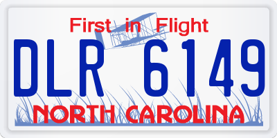 NC license plate DLR6149