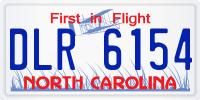 NC license plate DLR6154