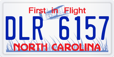 NC license plate DLR6157