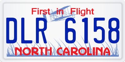 NC license plate DLR6158