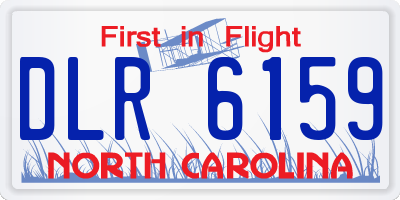 NC license plate DLR6159