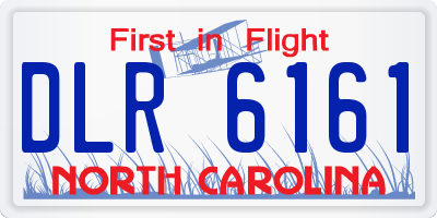 NC license plate DLR6161