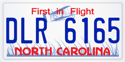 NC license plate DLR6165