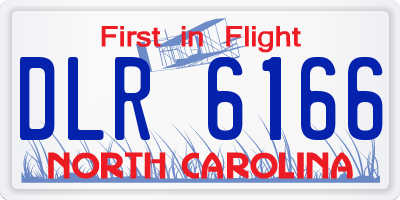 NC license plate DLR6166