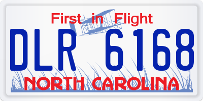 NC license plate DLR6168
