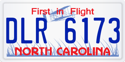 NC license plate DLR6173