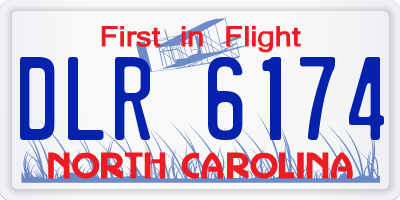 NC license plate DLR6174