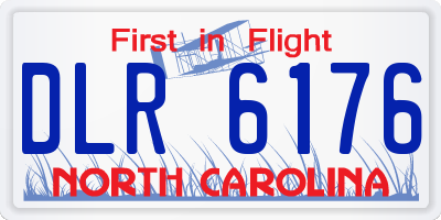 NC license plate DLR6176