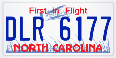 NC license plate DLR6177